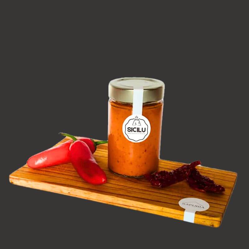 Pesto di Peperoncino e Pomodori Secchi - Formato da 190G