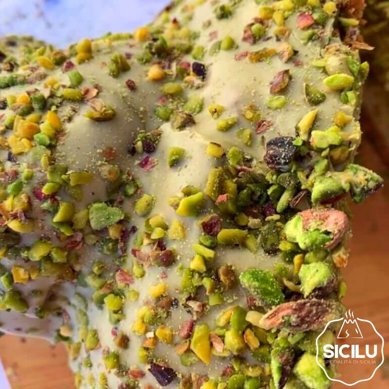 Colomba Artigianale da 1.2kg farcita con 500g di Crema al Pistacchio