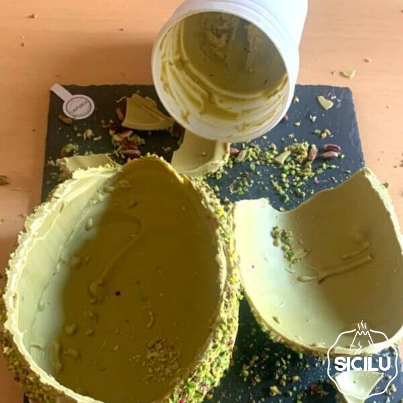 Uovo Artigiale al pistacchio + Kit Cannoli al Pistacchio
